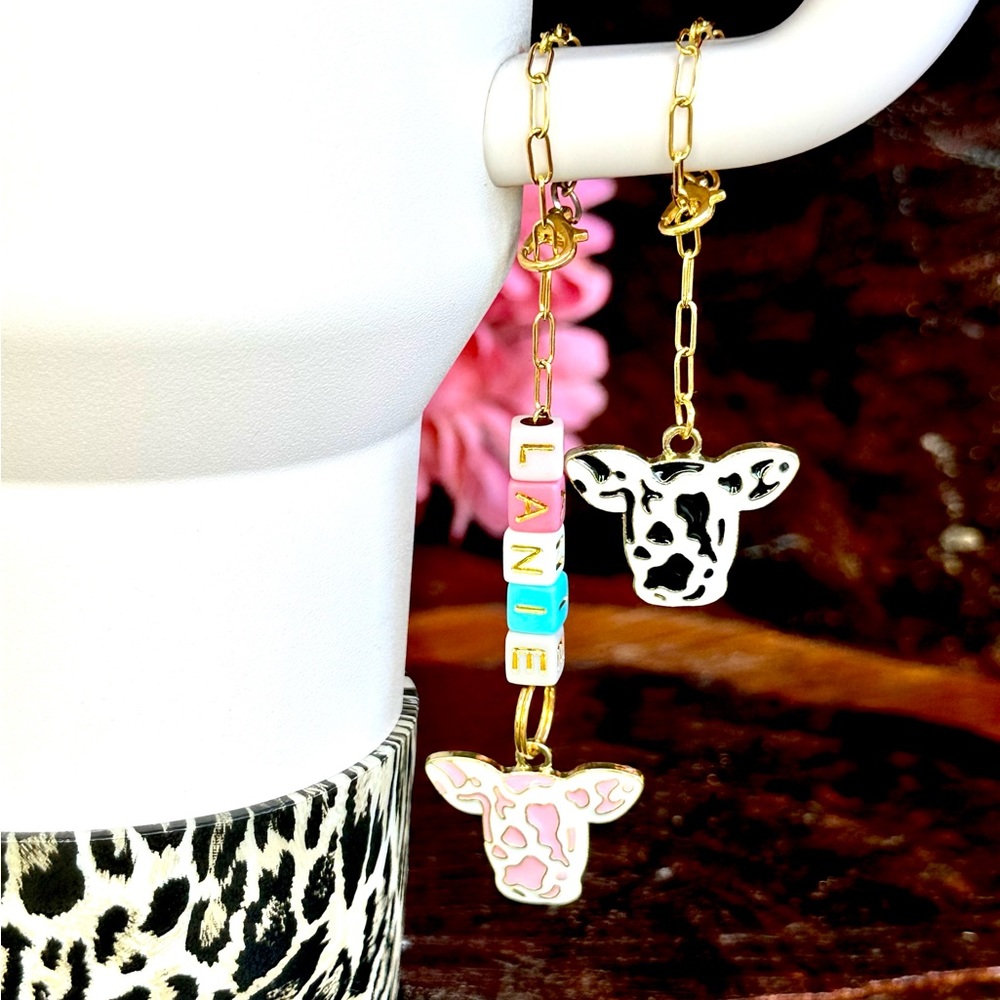 Cow Stanley Cup Accessories Stanley Cup Charm Cow Stanley Cup Cow Tumbler
